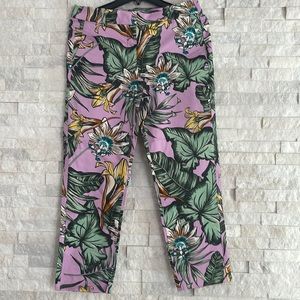 J.Crew floral pants size 8